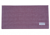 Winter Weihnachts - Servietten aus Stoff rot-weiß kariert von Krasilnikoff